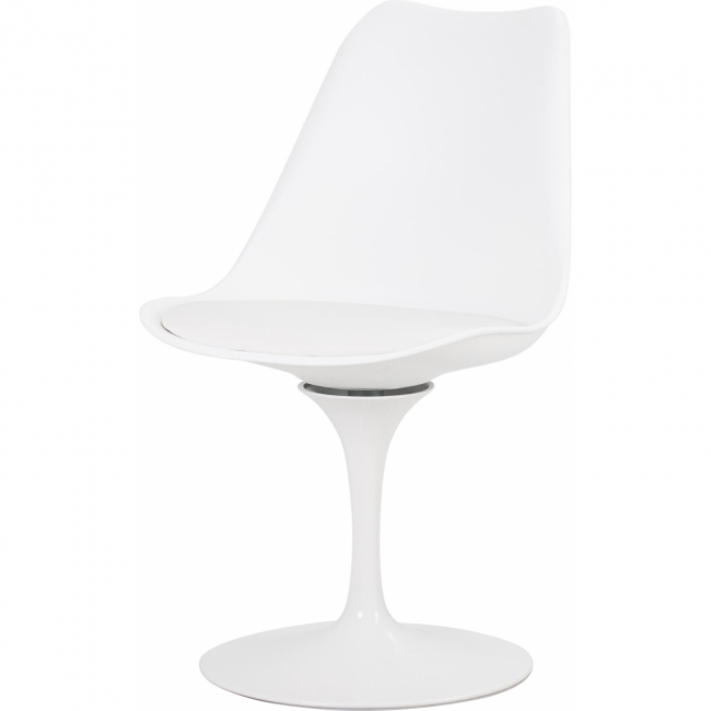 Стул Tulip White с сиденьем белого цвета