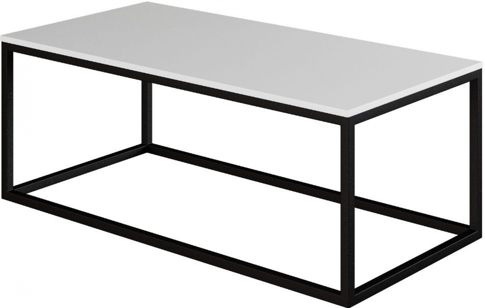 Журнальный стол Cubix Black XL белого цвета в аренду
