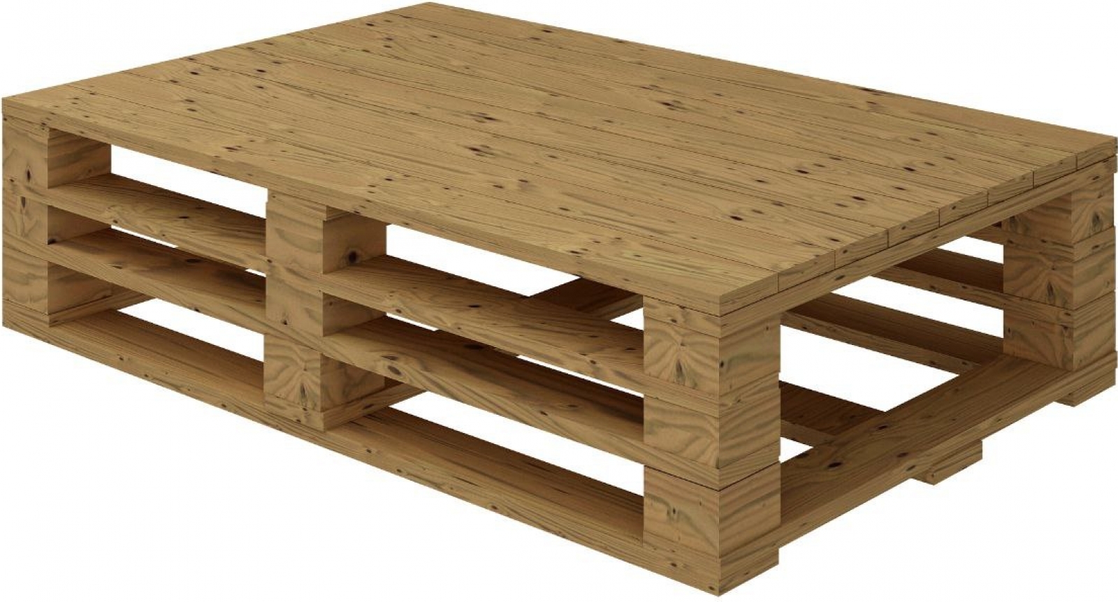 Журнальный стол Pallete Wood коричневого цвета в аренду