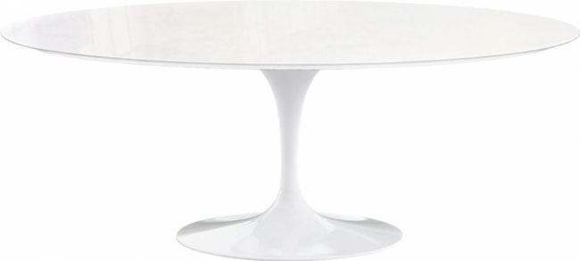 Банкетный стол Tulip Oval 200x120 см белого цвета