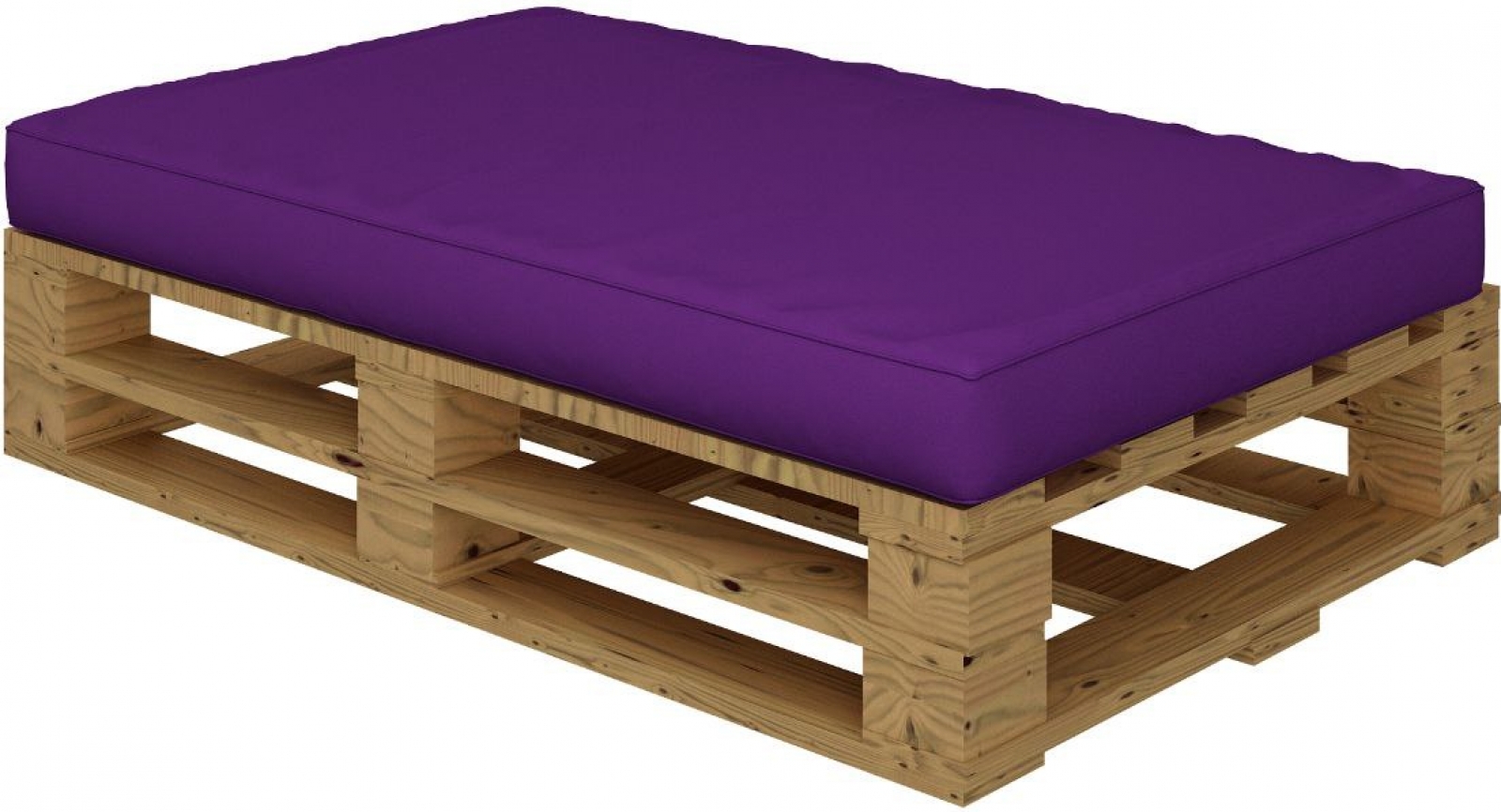 Оттоманка Pallete Wood с подушкой фиолетового цвета в аренду