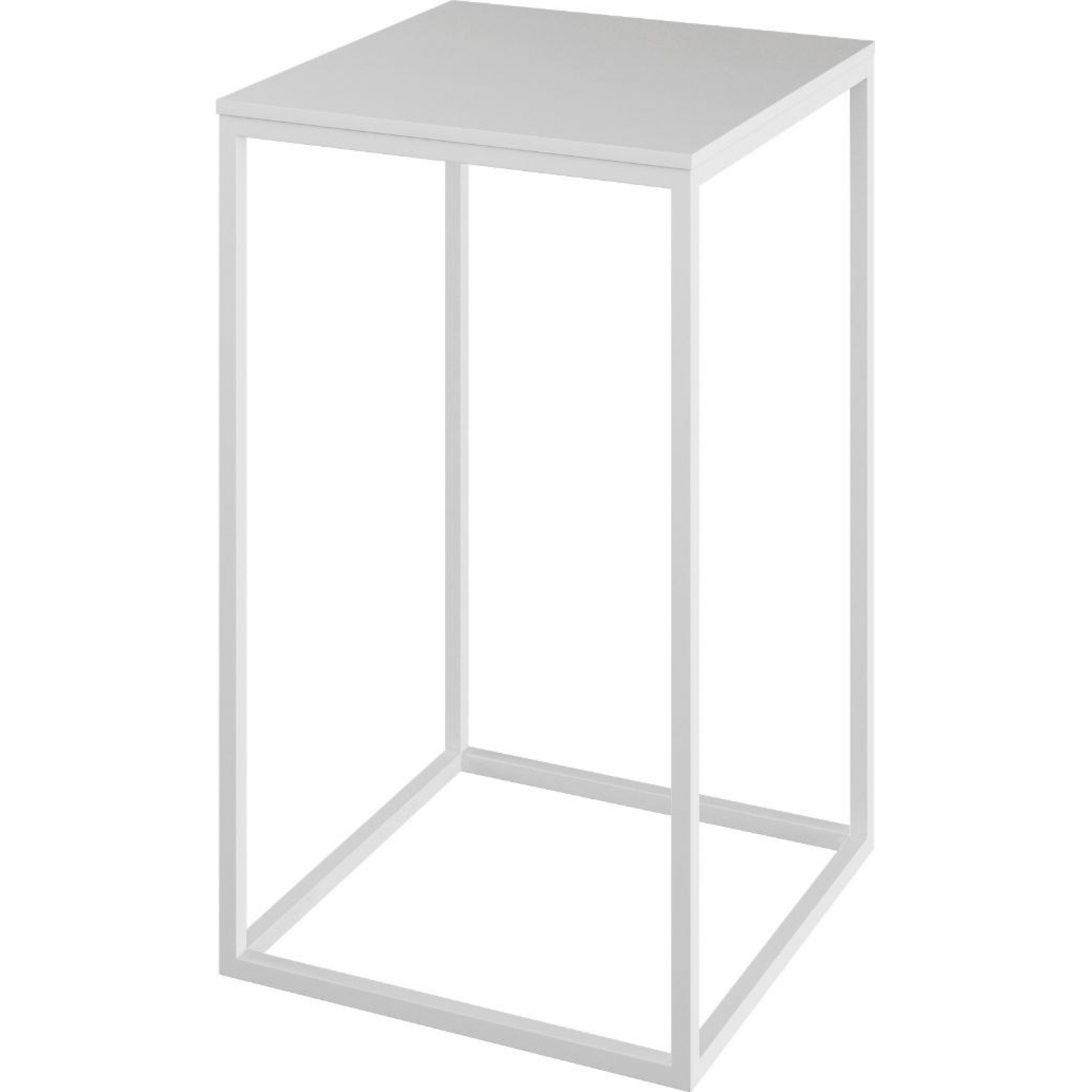 Коктейльный стол Cubix White белого цвета в аренду